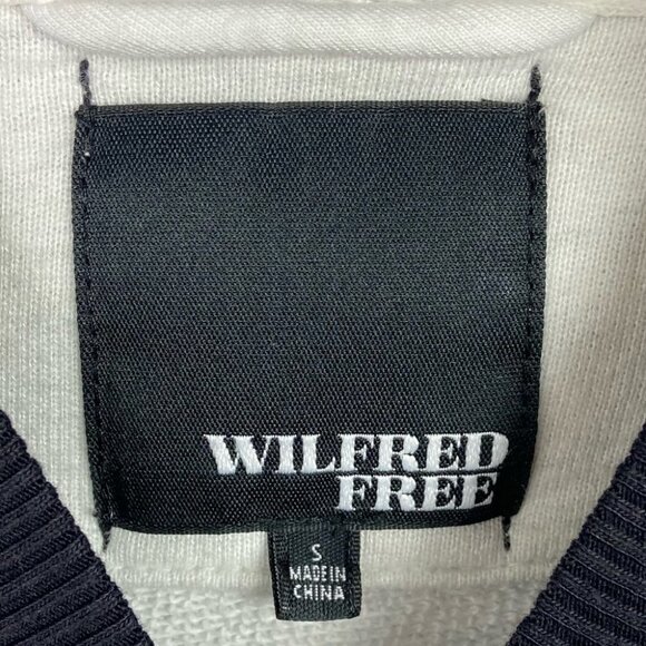 Aritzia Wilfred Free Colorblock Bomber Jacket Full Zipper Size Small Minimalist - Picture 5 of 9